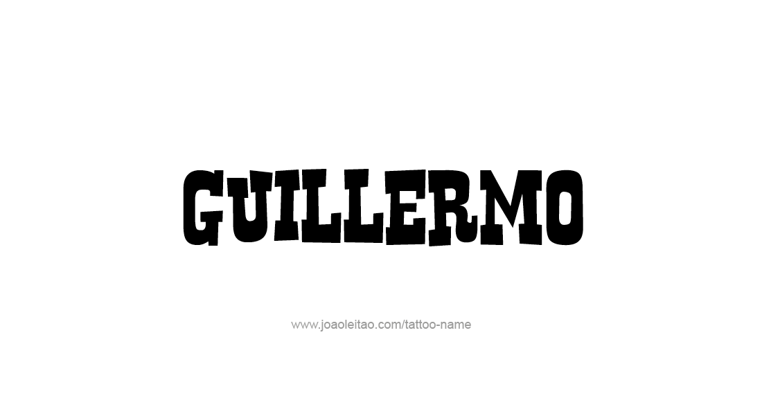 Tattoo Design  Name Guillermo   