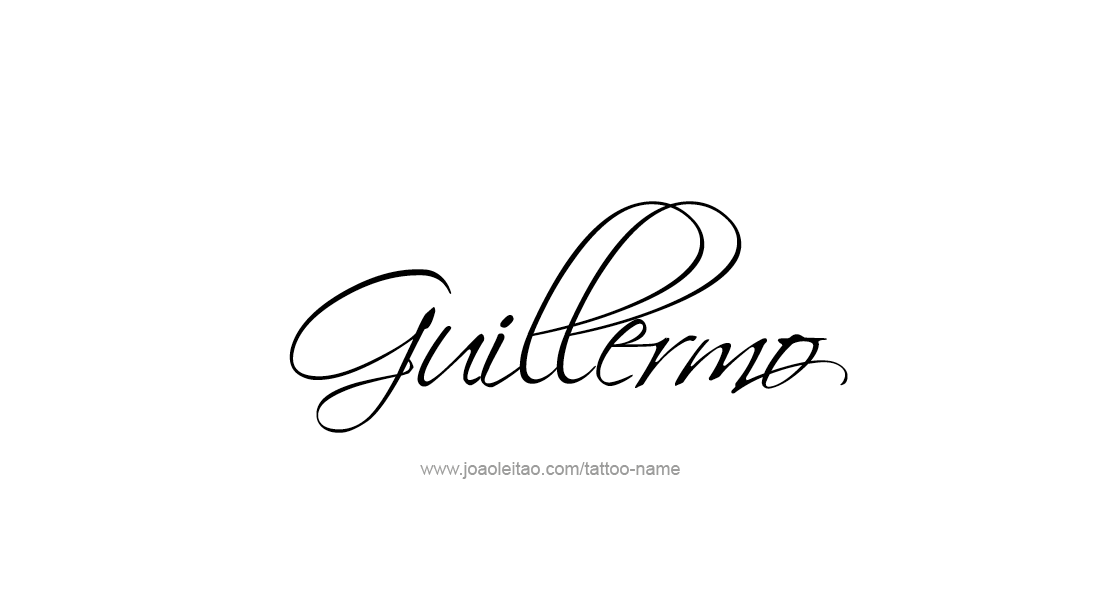 Tattoo Design  Name Guillermo   