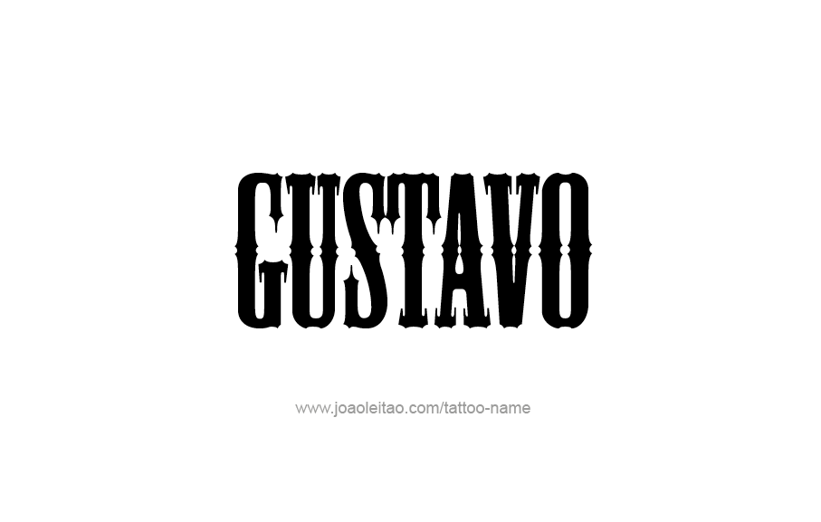 Tattoo Design  Name Gustavo   