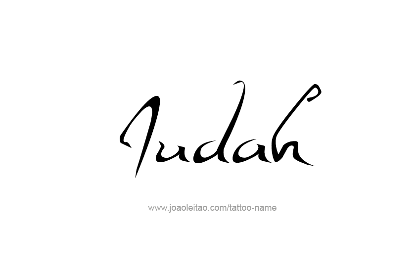 Tattoo Design  Name Judah   
