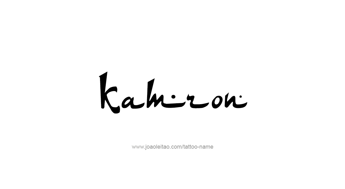 Tattoo Design  Name Kamron   