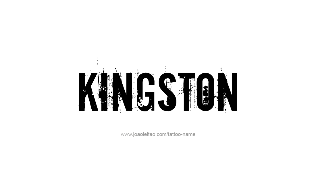 Tattoo Design  Name Kingston   
