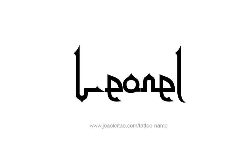 Tattoo Design  Name Leonel   