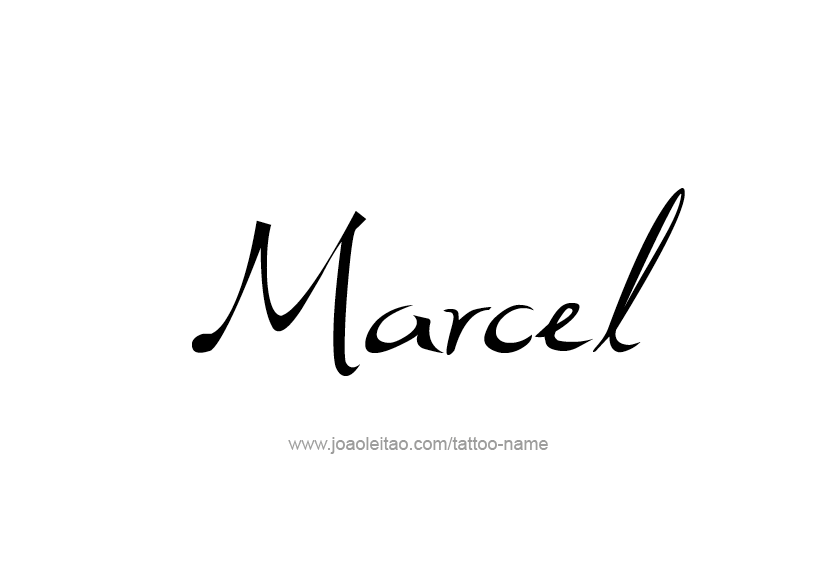 Tattoo Design  Name Marcel   