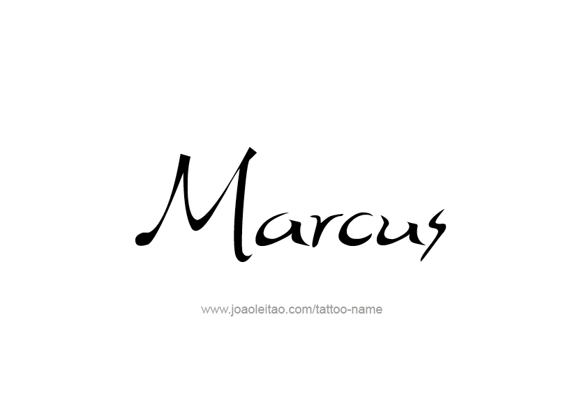 Tattoo Design  Name Marcus   