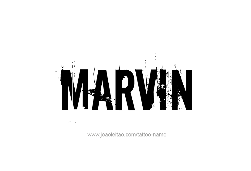 Tattoo Design  Name Marvin   