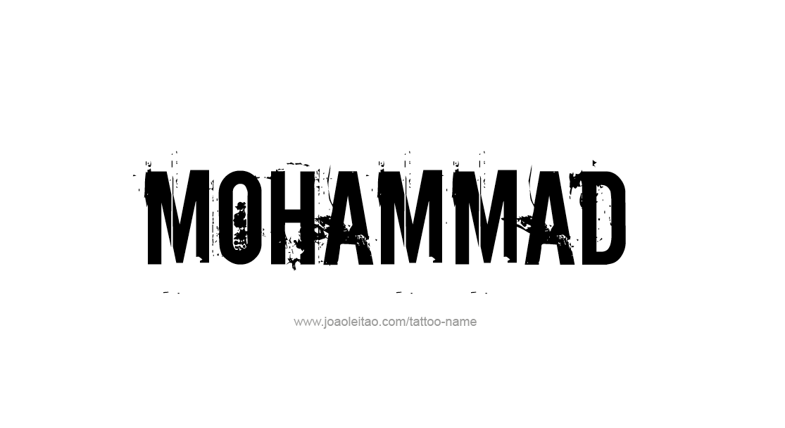 Tattoo Design  Name Mohammad   