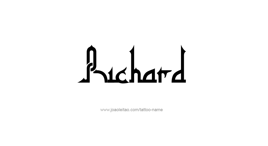 Tattoo Design  Name Richard   