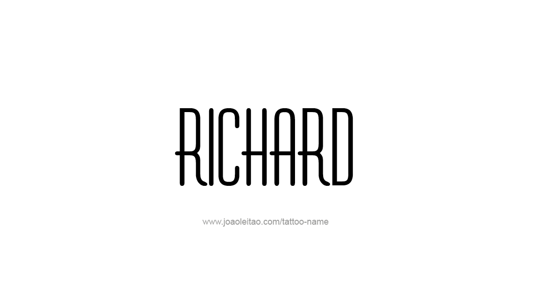 Tattoo Design  Name Richard   