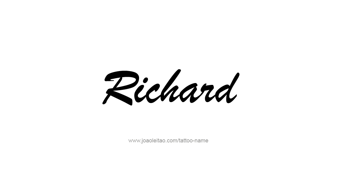 Tattoo Design  Name Richard   