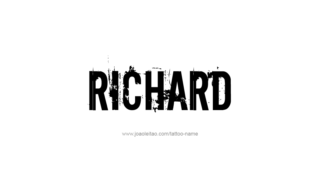 Tattoo Design  Name Richard   