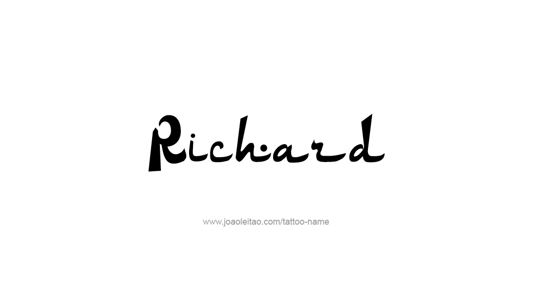 Tattoo Design  Name Richard   