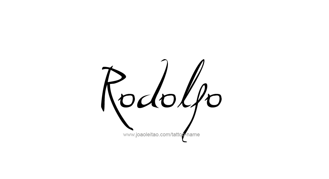 Tattoo Design  Name Rodolfo   