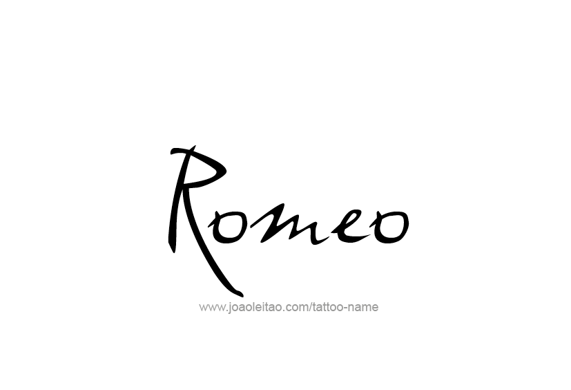 Tattoo Design  Name Romeo   