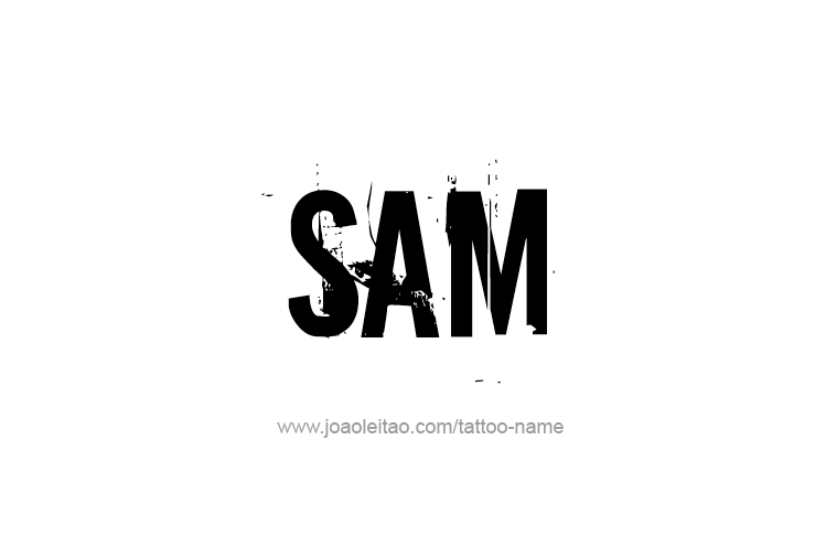 Tattoo Design  Name Sam   