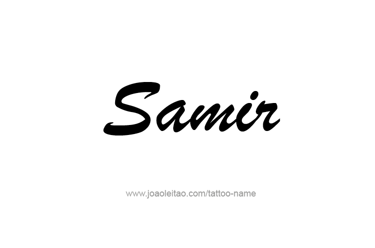 Tattoo Design  Name Samir   