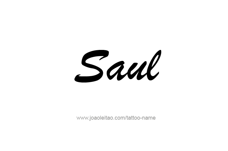 Tattoo Design  Name Saul   