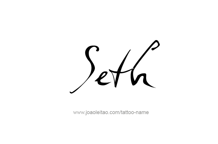 Tattoo Design  Name Seth   