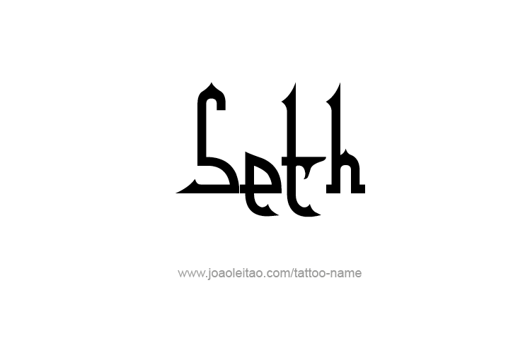 Tattoo Design  Name Seth   