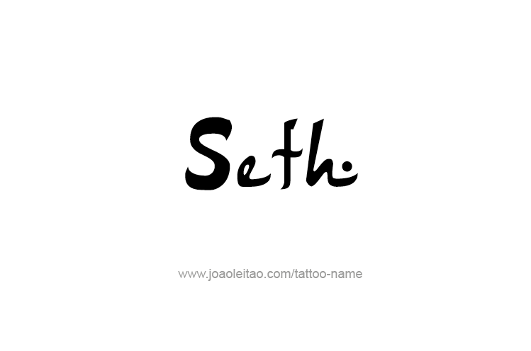 Tattoo Design  Name Seth   