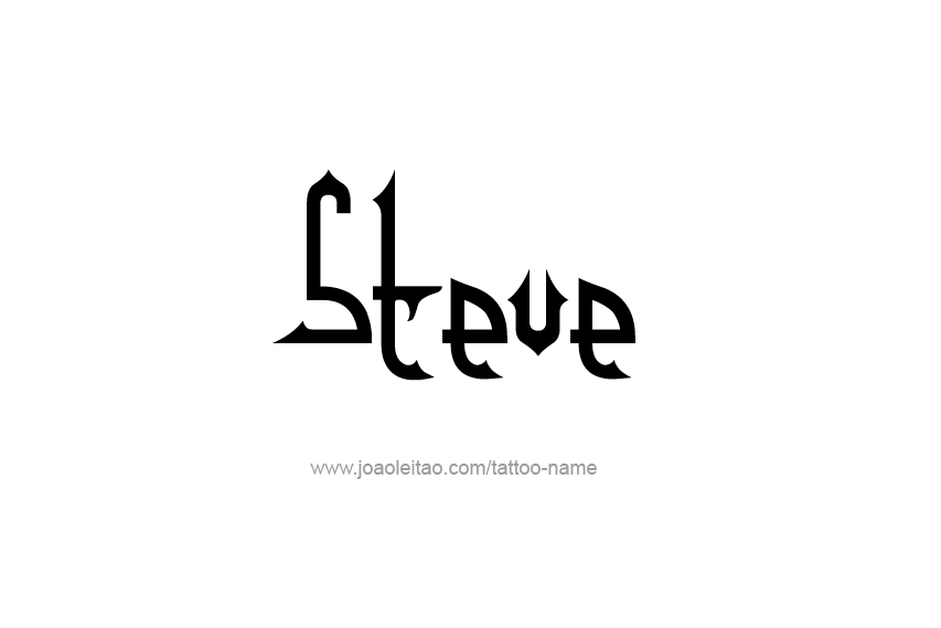 Tattoo Design  Name Steve   