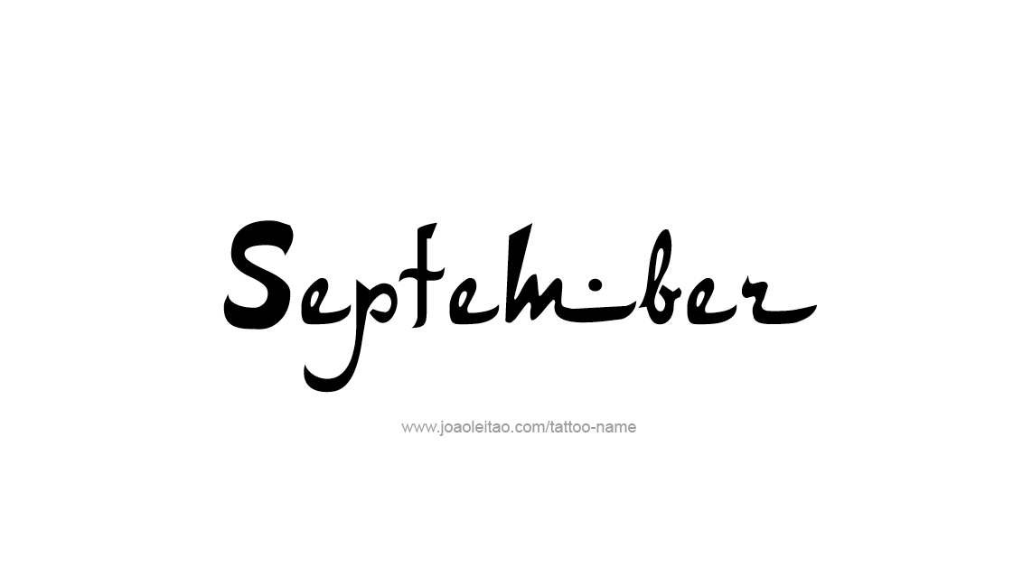 Tattoo Design Name September   