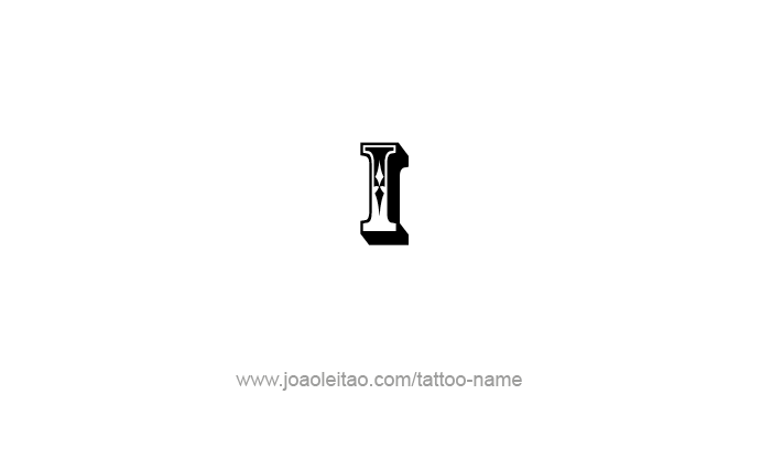 Tattoo Design Roman Numeral I (1)