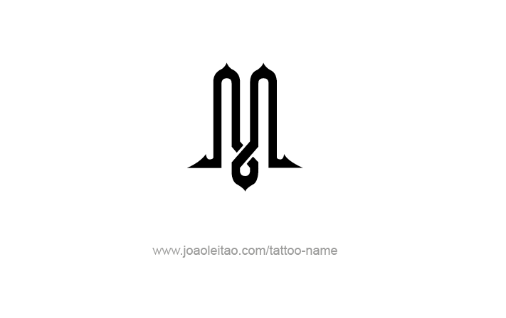 Tattoo Design Roman Numeral M (1000)