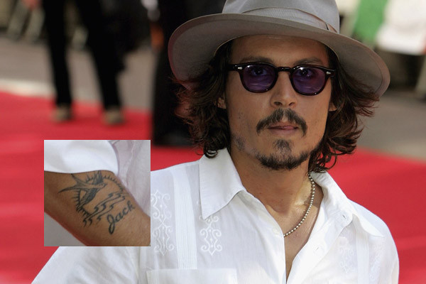 Johnny Depp Name Tattoo