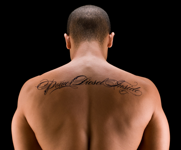 Upper Back Tattoo Male