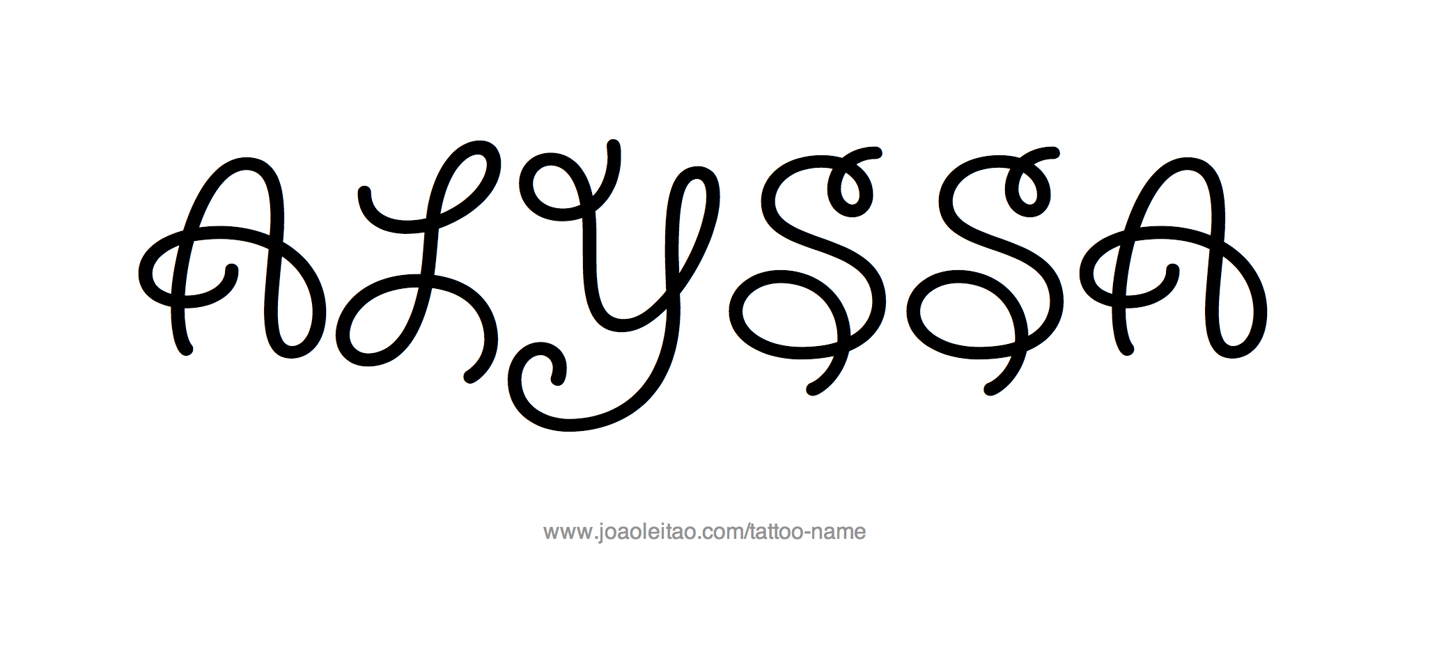 Tattoo Design Name Alyssa 