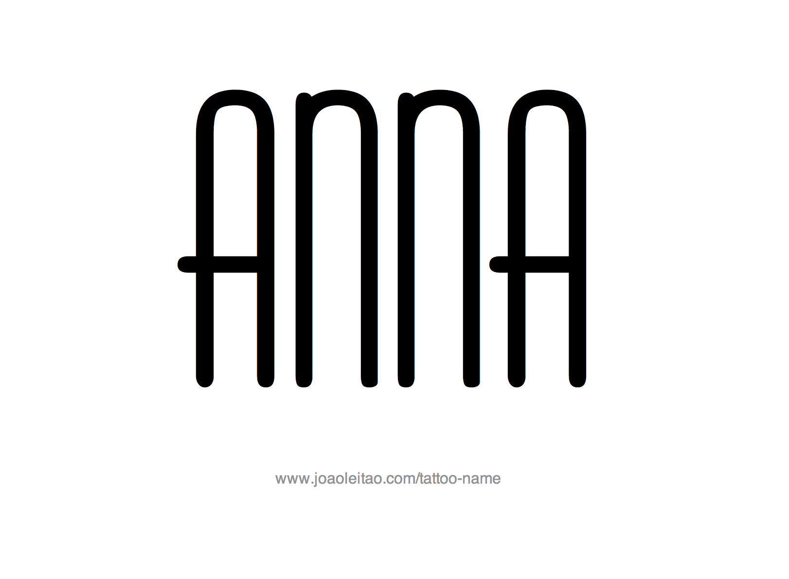Tattoo Design Name Anna 