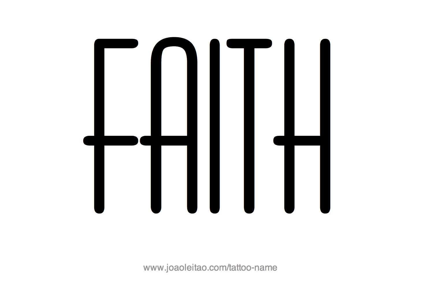 Faith Name Tattoo