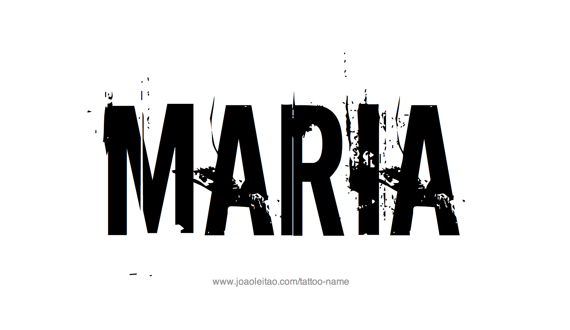 Tattoo Design Name Maria