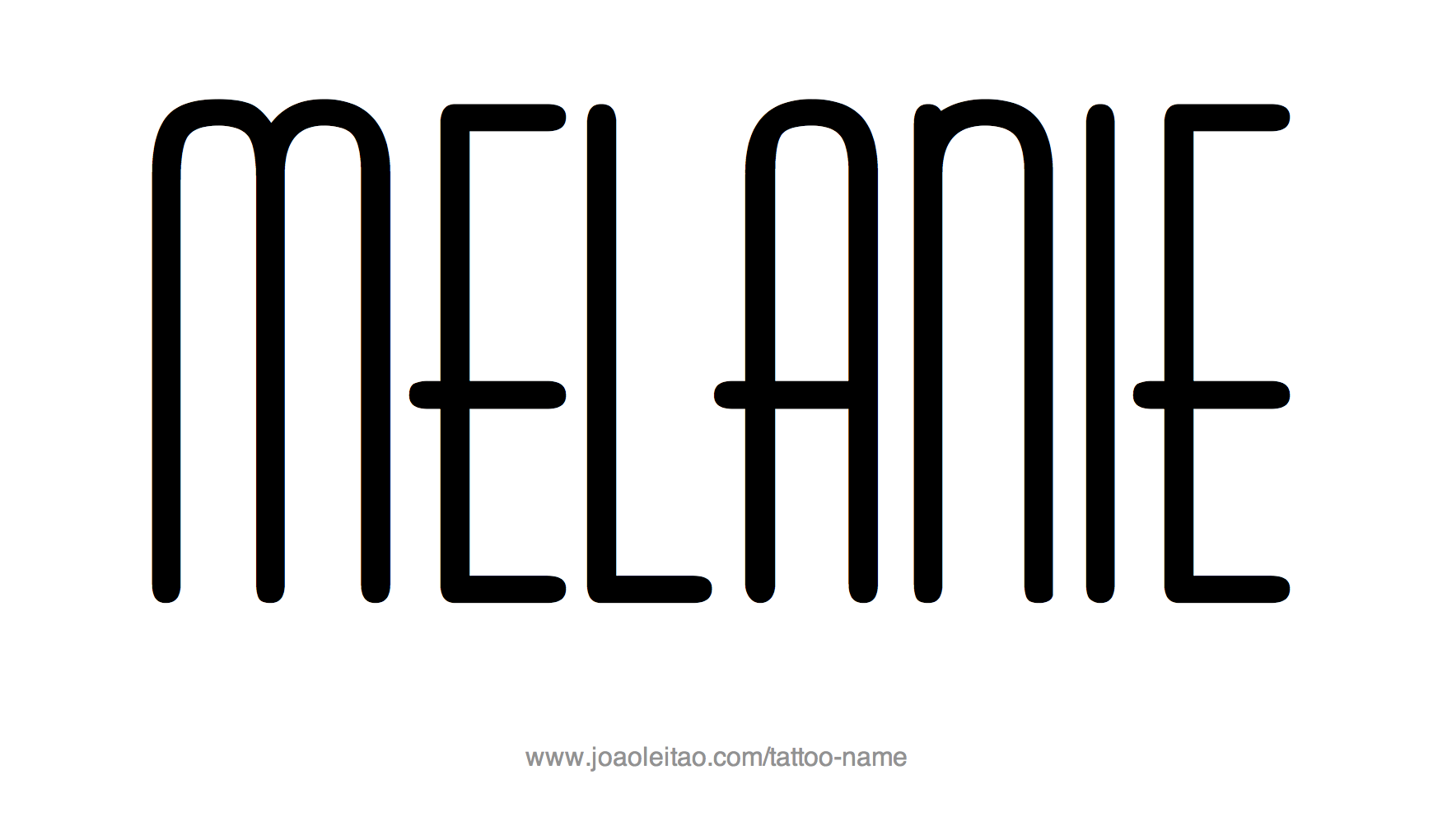 Tattoo Design Name Melanie 