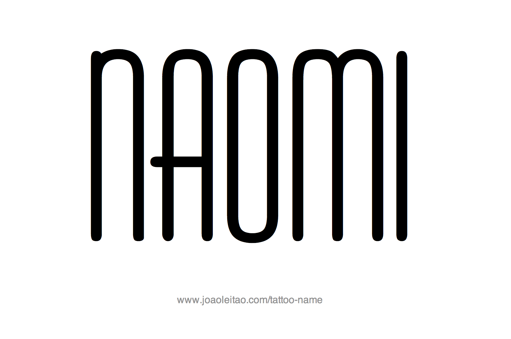 Tattoo Design Name Naomi 