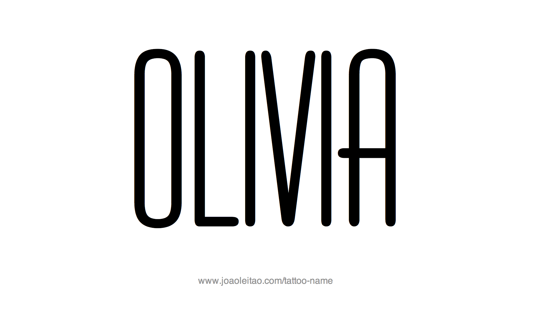 Olivia Name Tattoo Designs