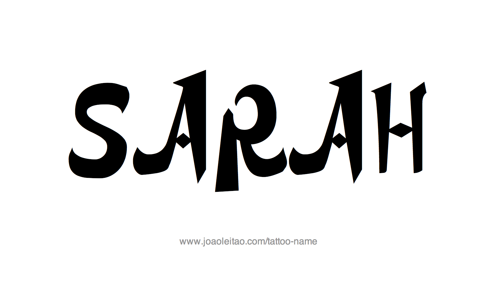 Tattoo Design Name Sarah 