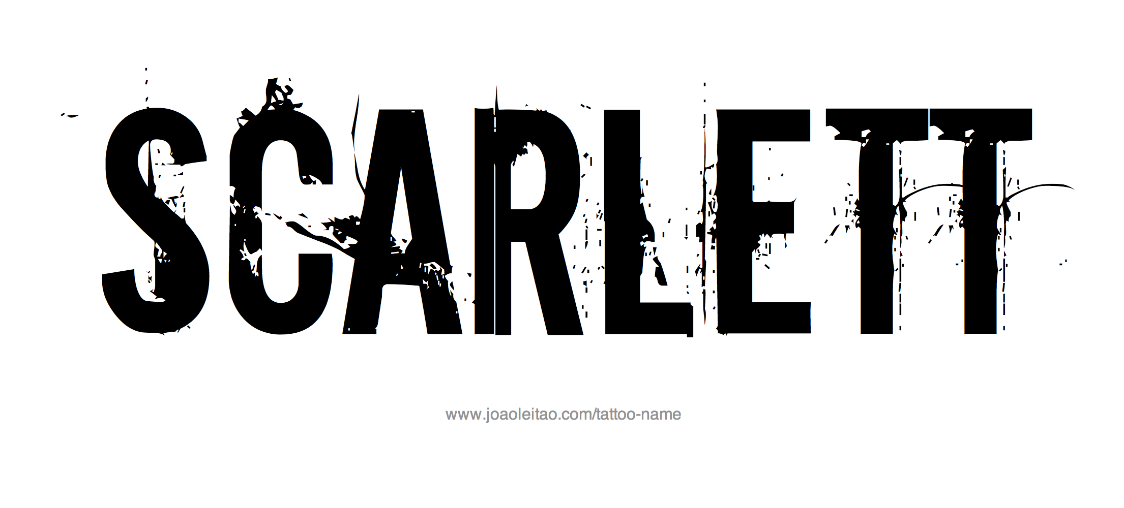 Tattoo Design Name Scarlett 
