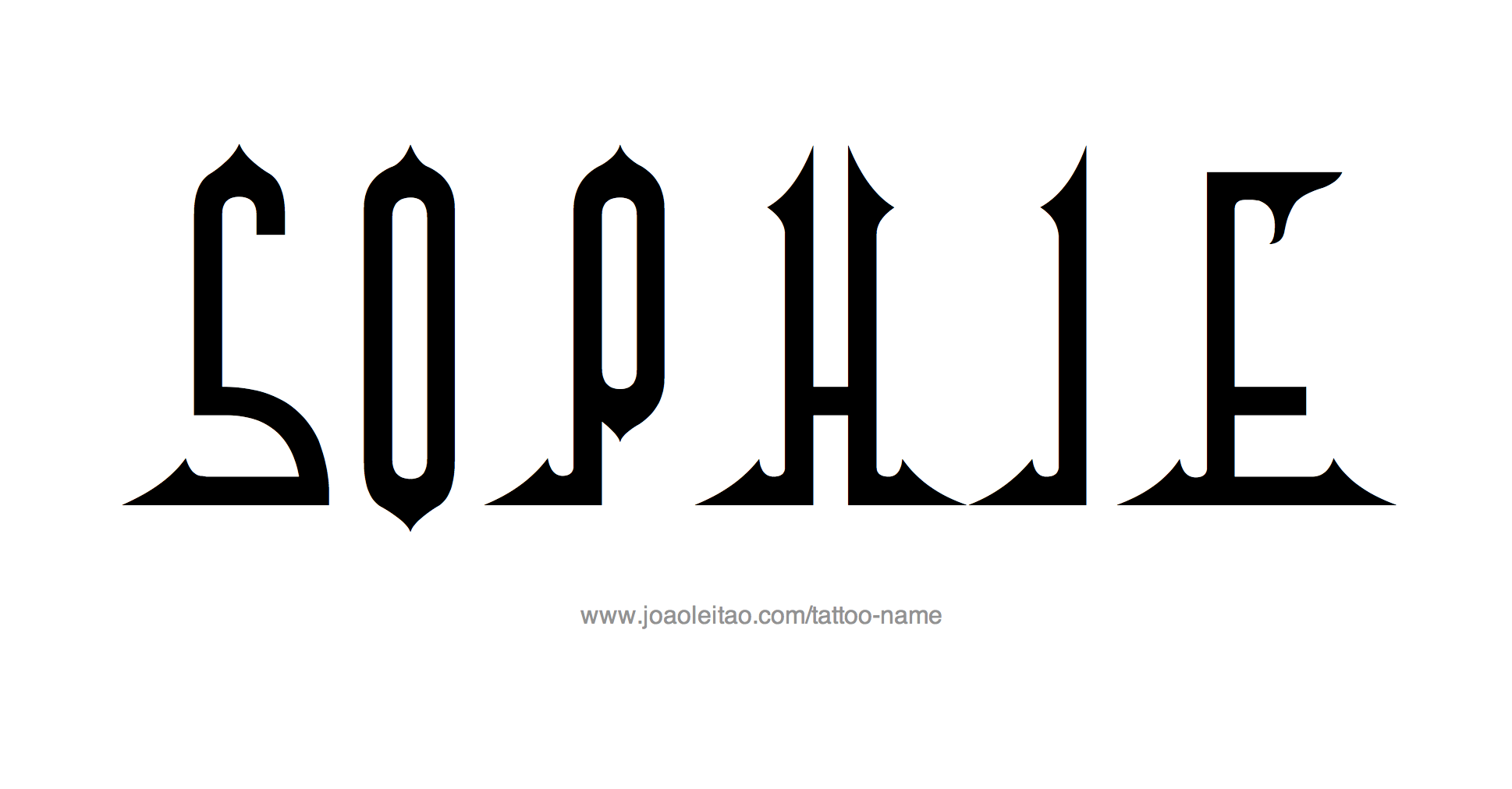 Tattoo Design Name Sophie 