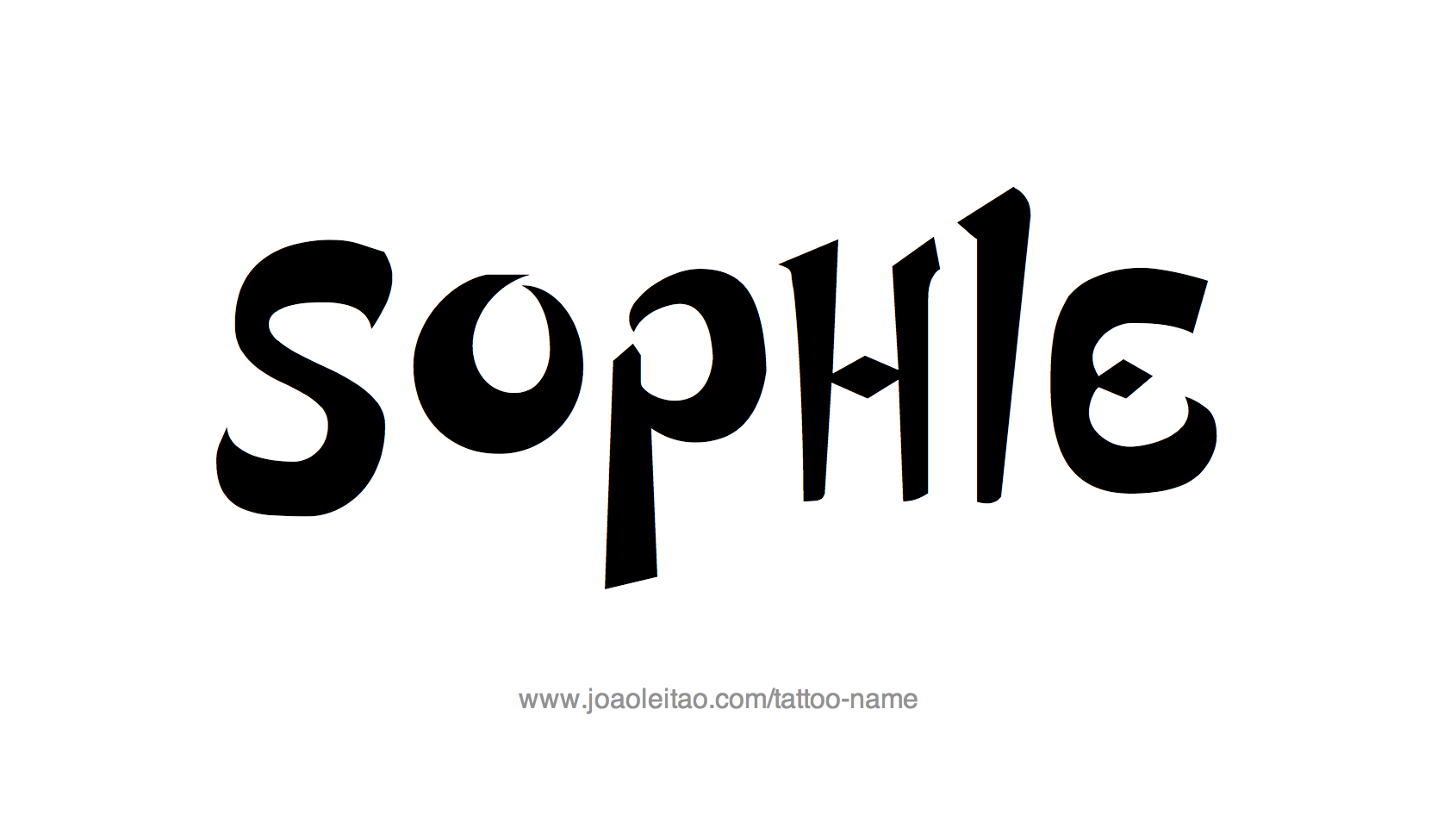 Tattoo Design Name Sophie 