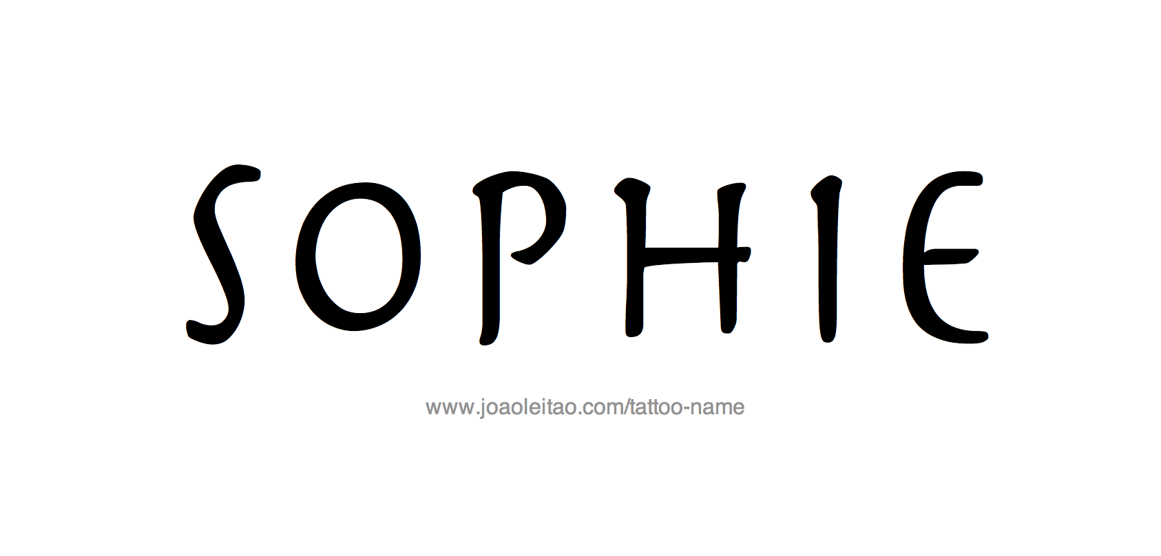 Tattoo Design Name Sophie 