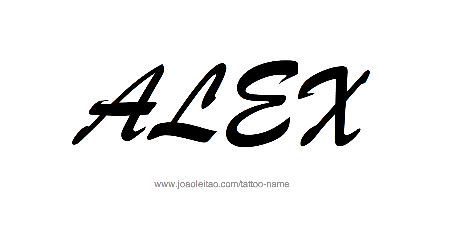 Tattoo Design Name Alex