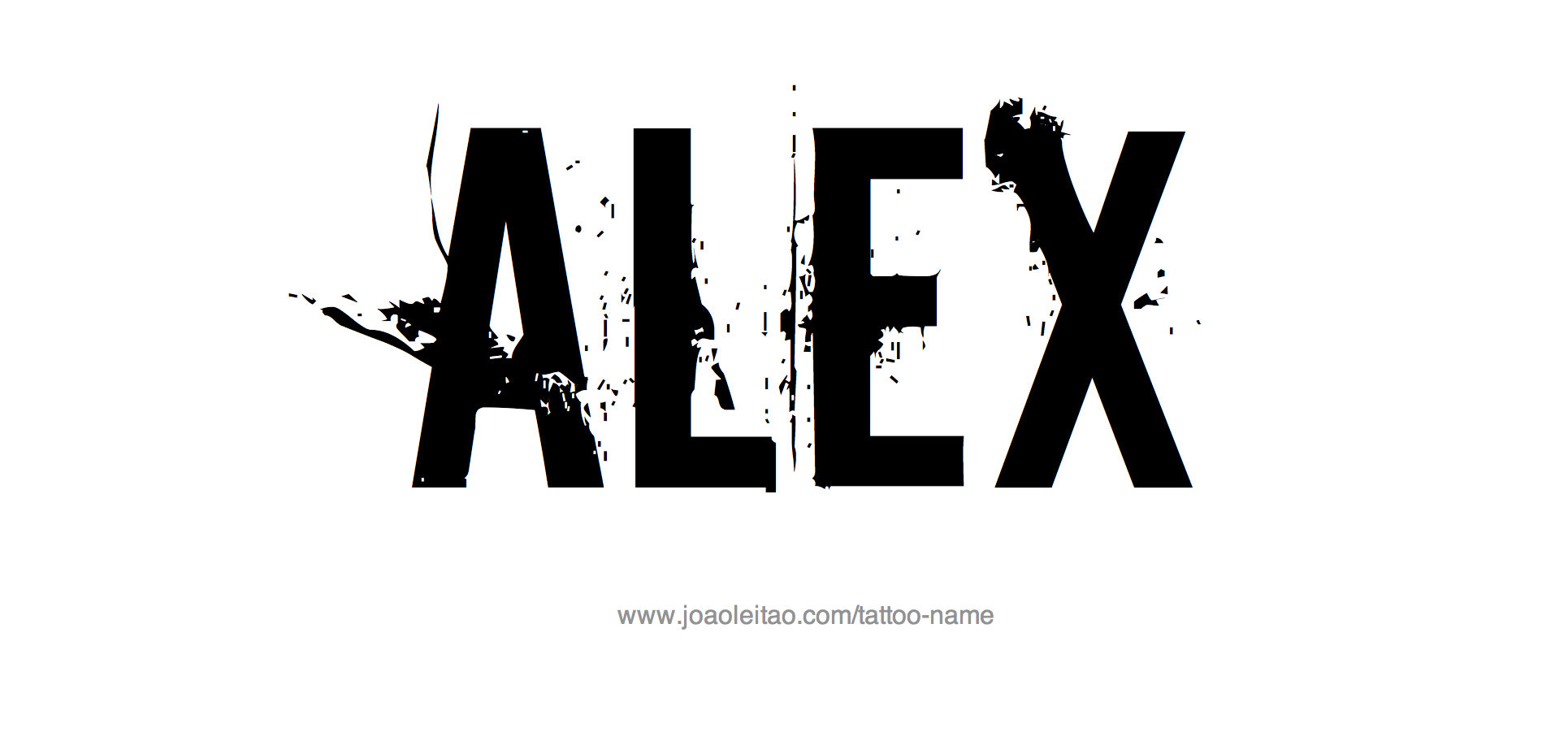 Tattoo Design Name Alex