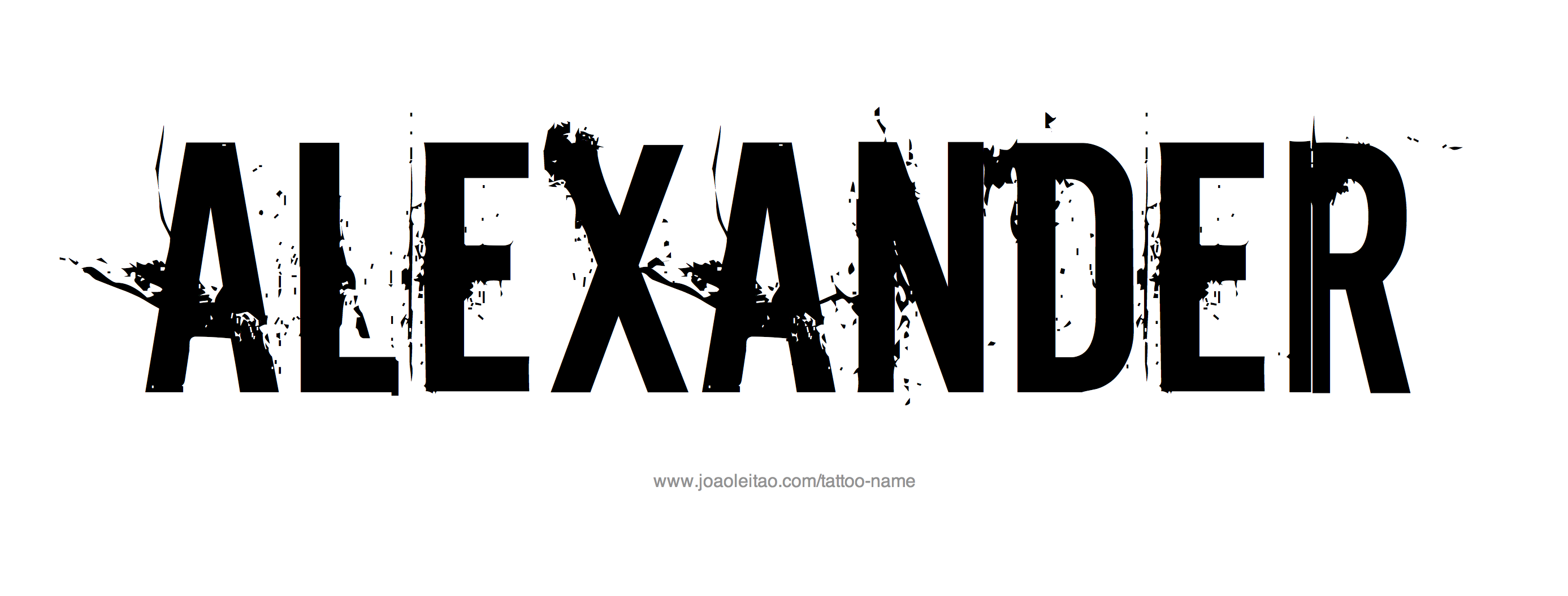 Tattoo Design Name Alexander