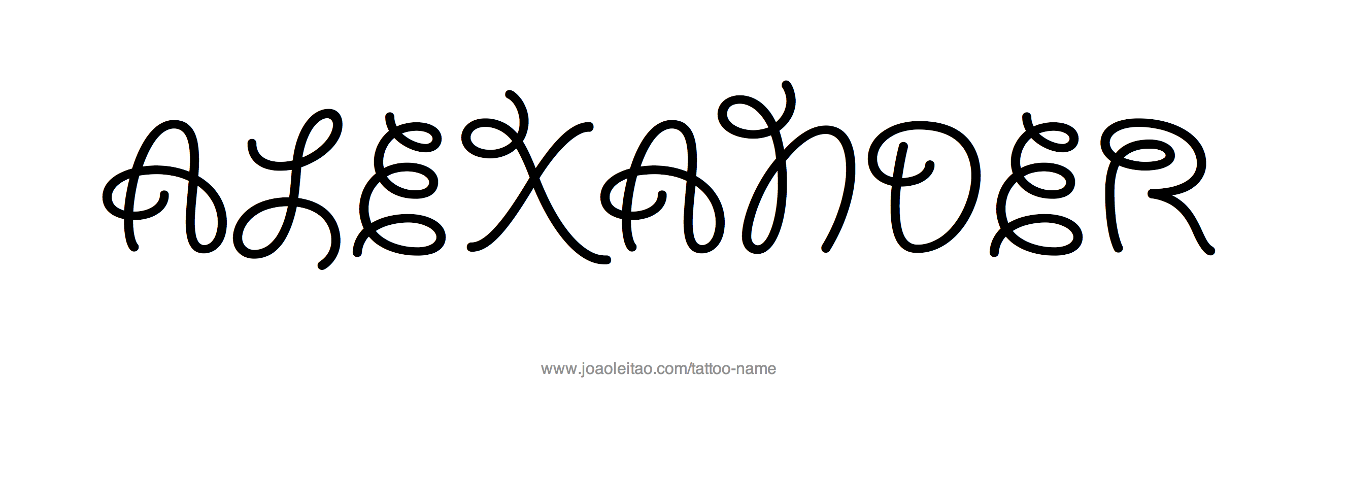 Tattoo Design Name Alexander