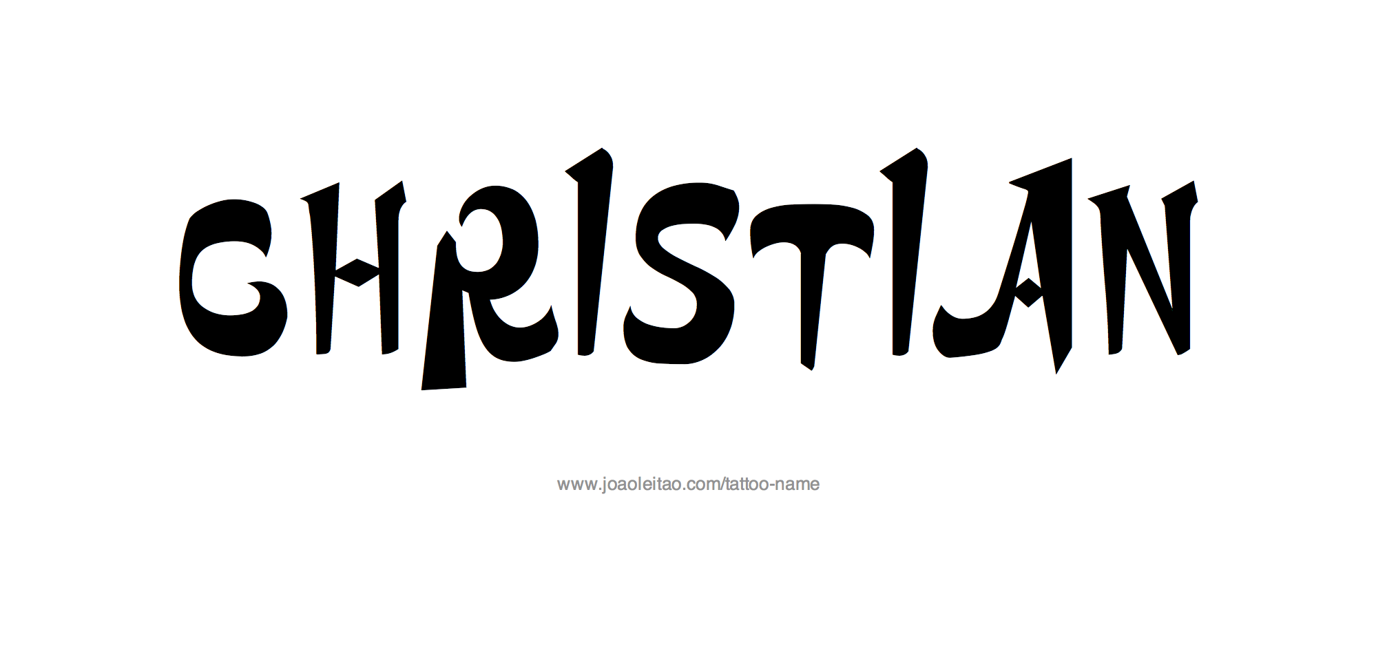 Tattoo Design Name Christian
