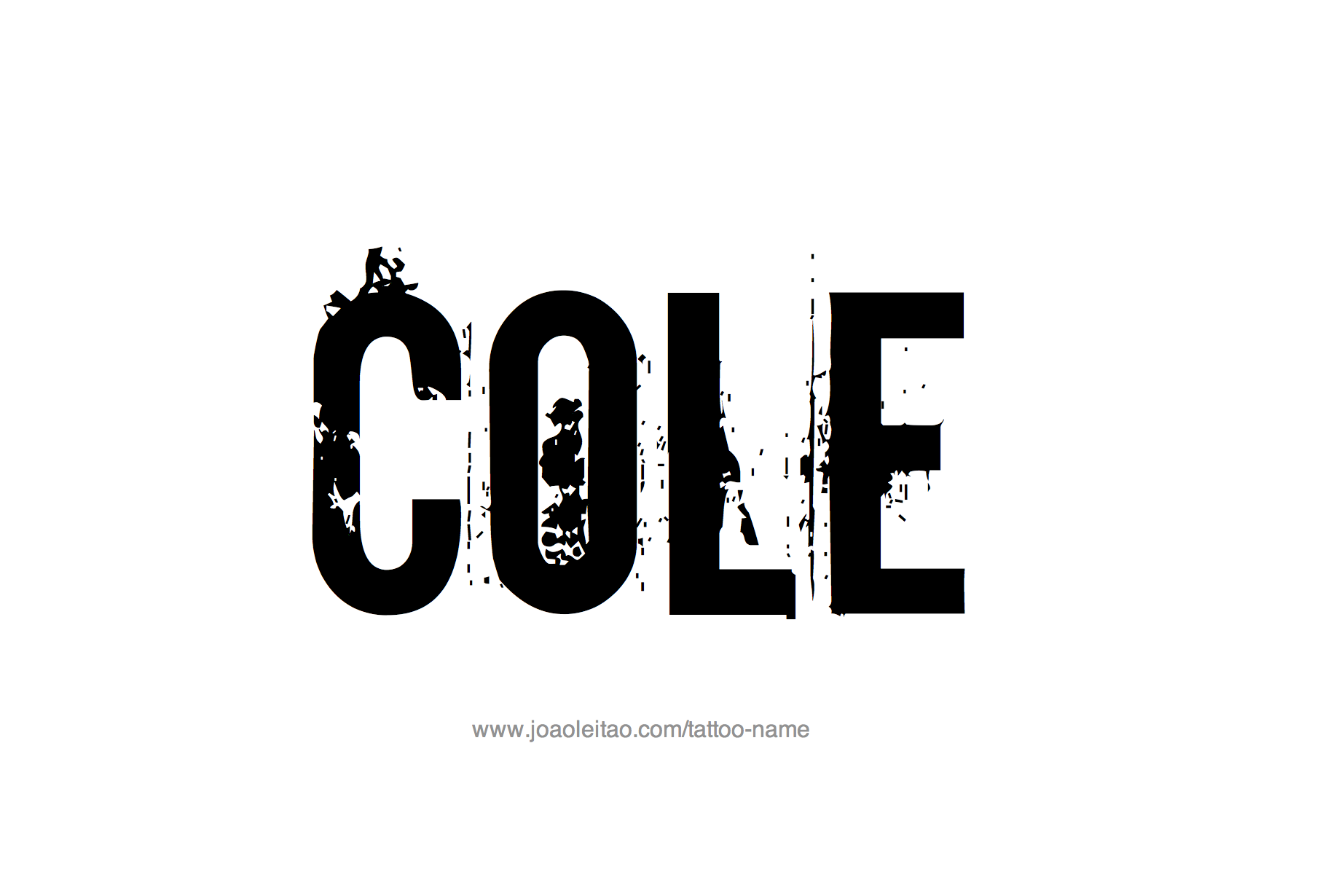 Tattoo Design Name Cole