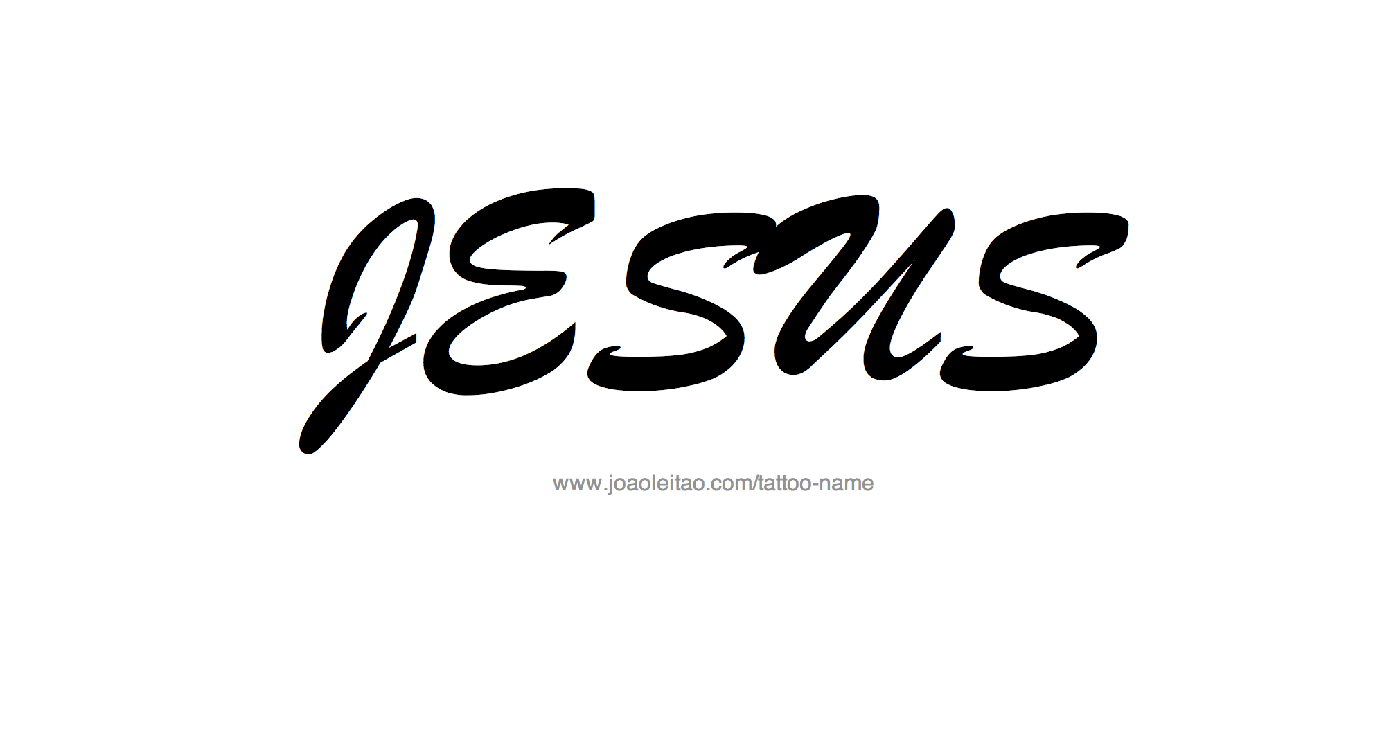 Tattoo Design Name Jesus