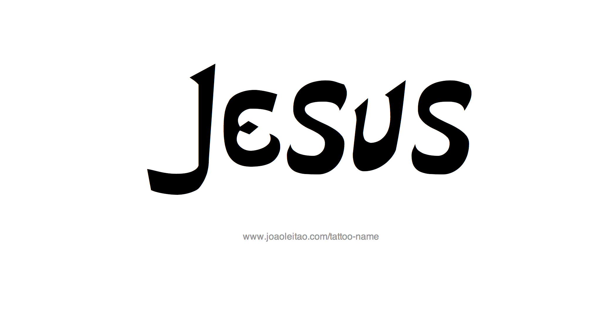 Tattoo Design Name Jesus